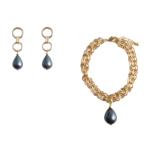 Lestari Pearl Earrings and Bracelet Gift Set