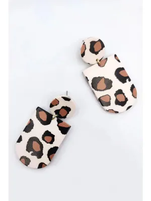Lillibet Leopard Clay Earrings