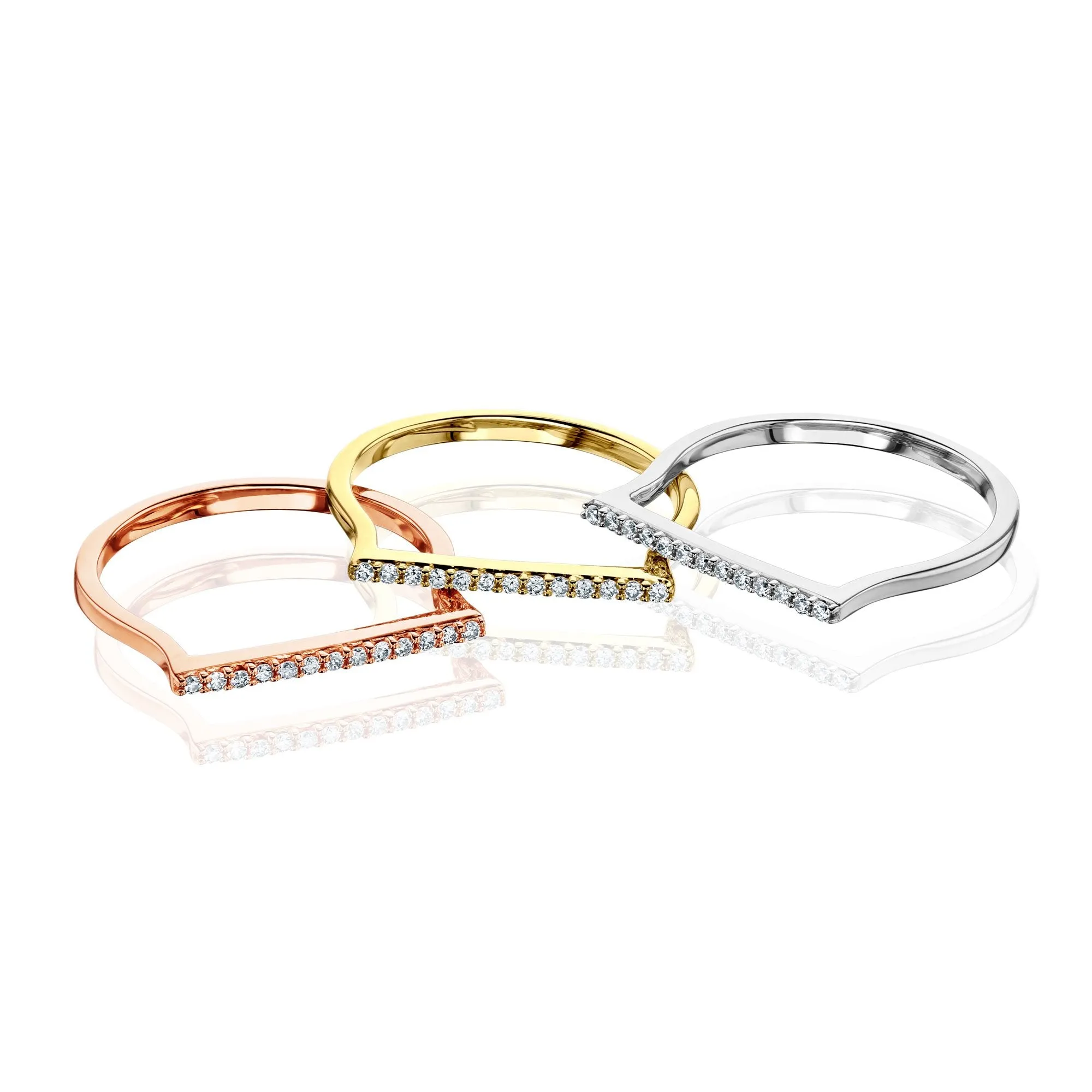 Line Rings (Set of 3)
