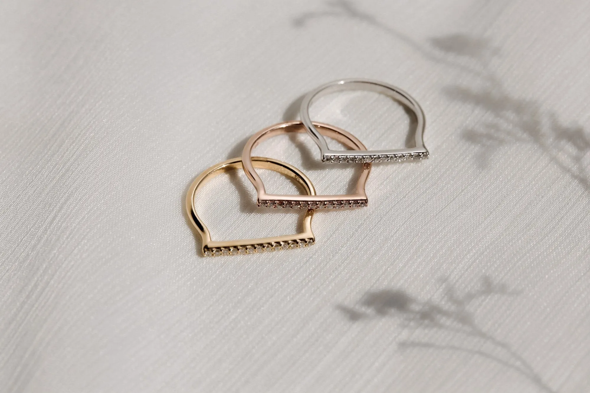 Line Rings (Set of 3)