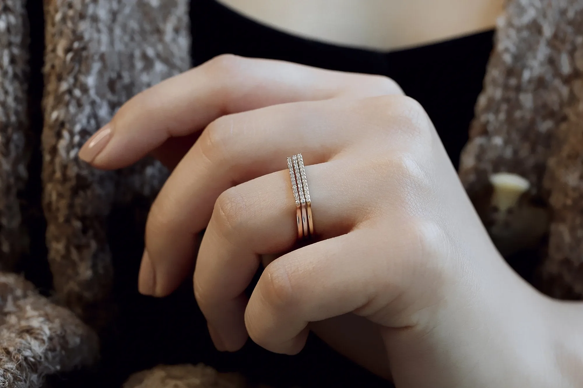 Line Rings (Set of 3)