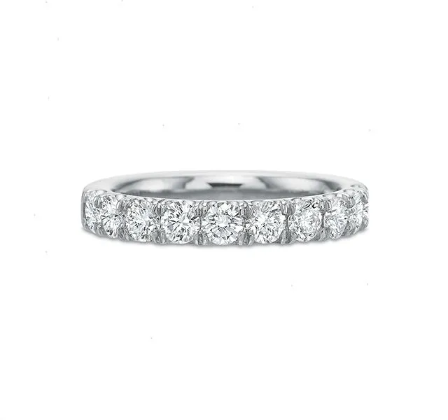 Low Profile Diamond Band in 18KW 1ct