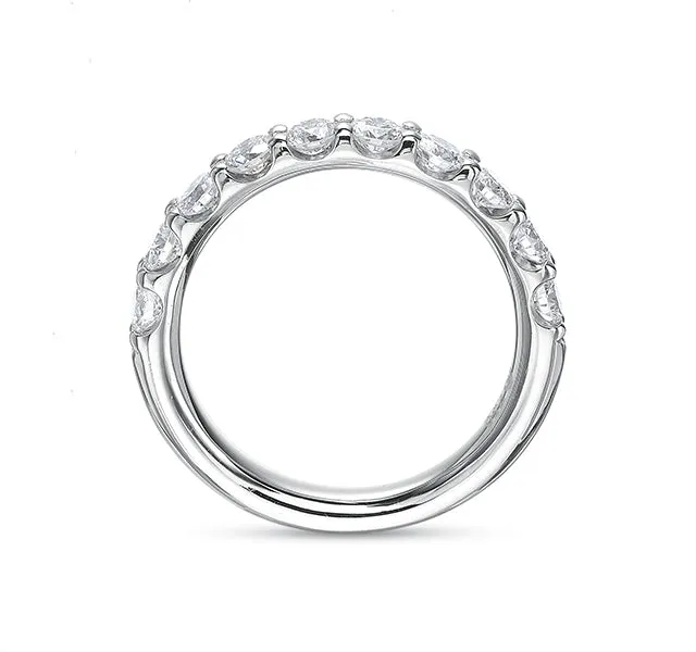 Low Profile Diamond Band in 18KW 1ct