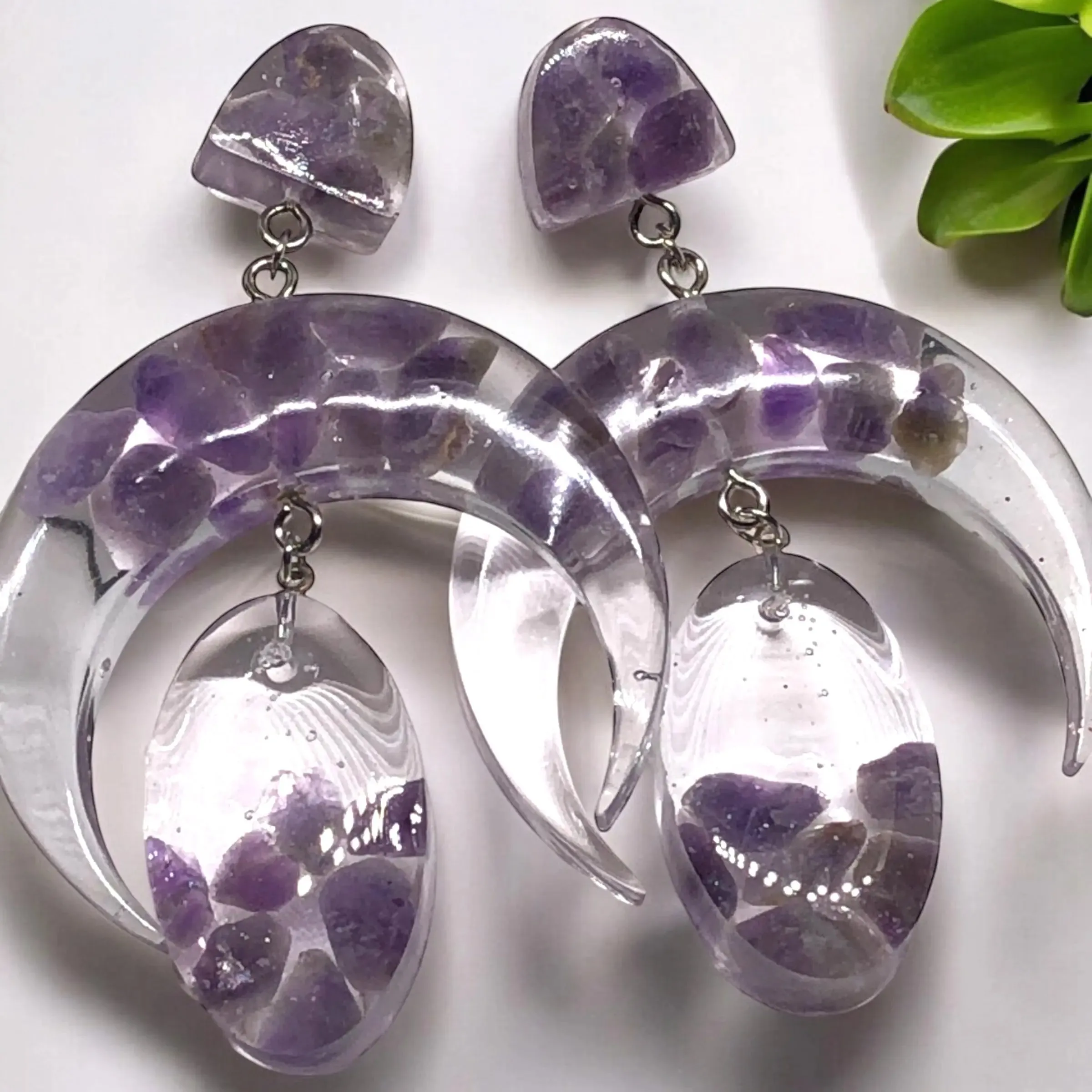 Lunar Amethyst Bohemian Earrings