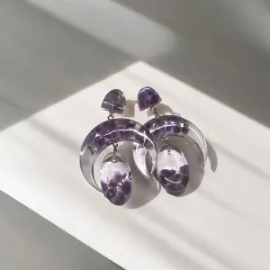 Lunar Amethyst Bohemian Earrings