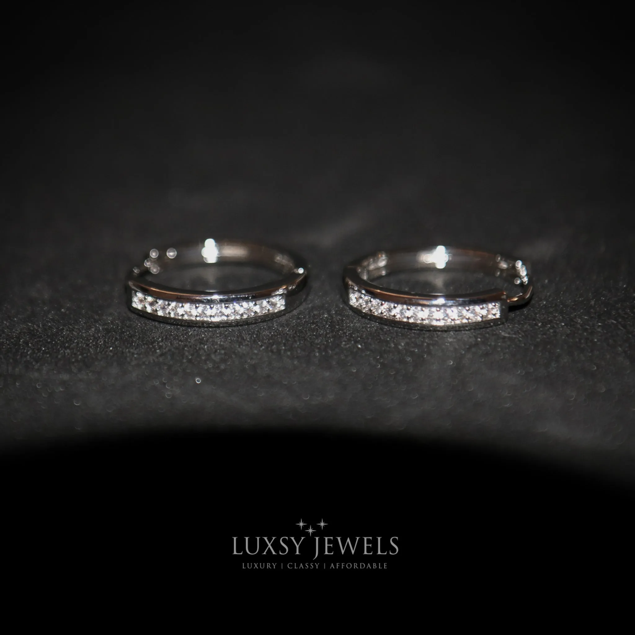 Luxsy Elsa Earrings - Silver