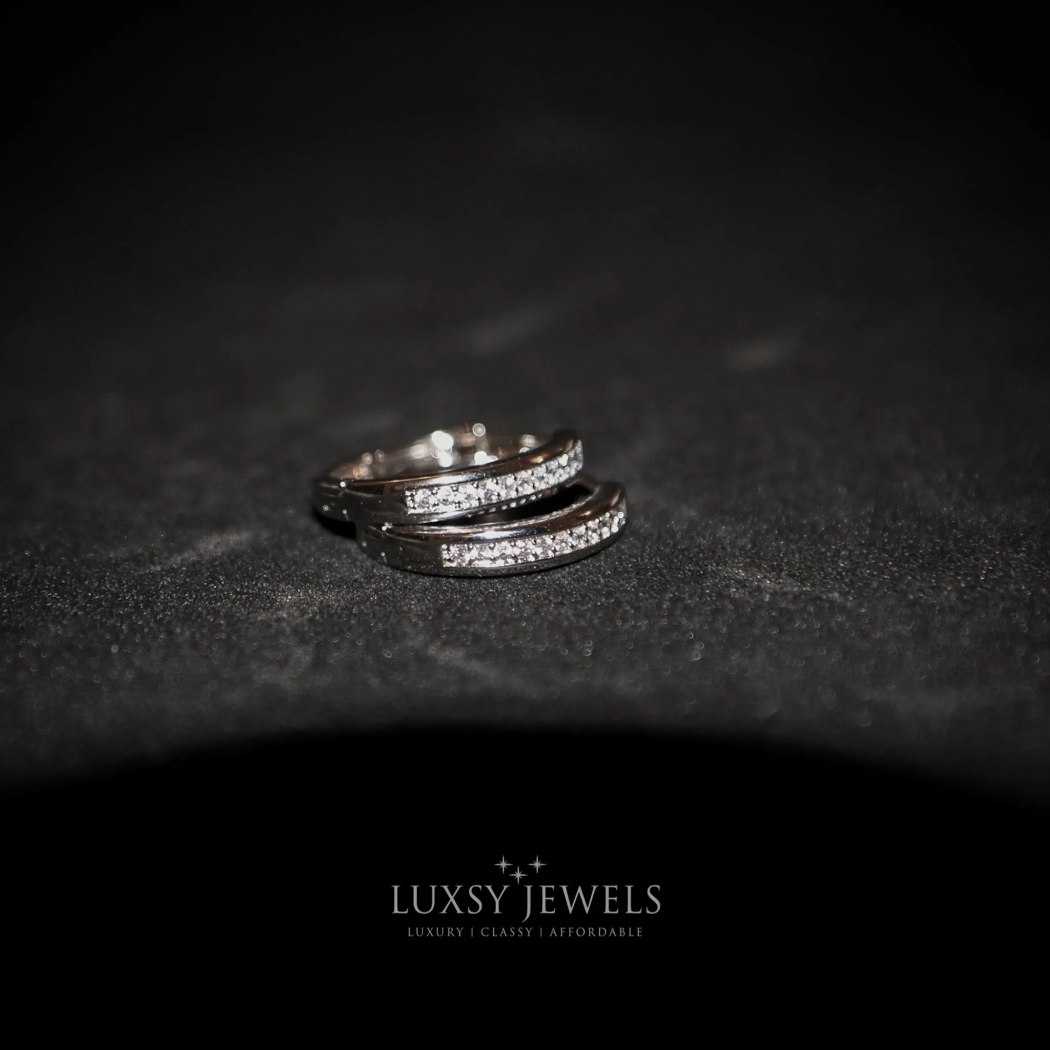 Luxsy Elsa Earrings - Silver
