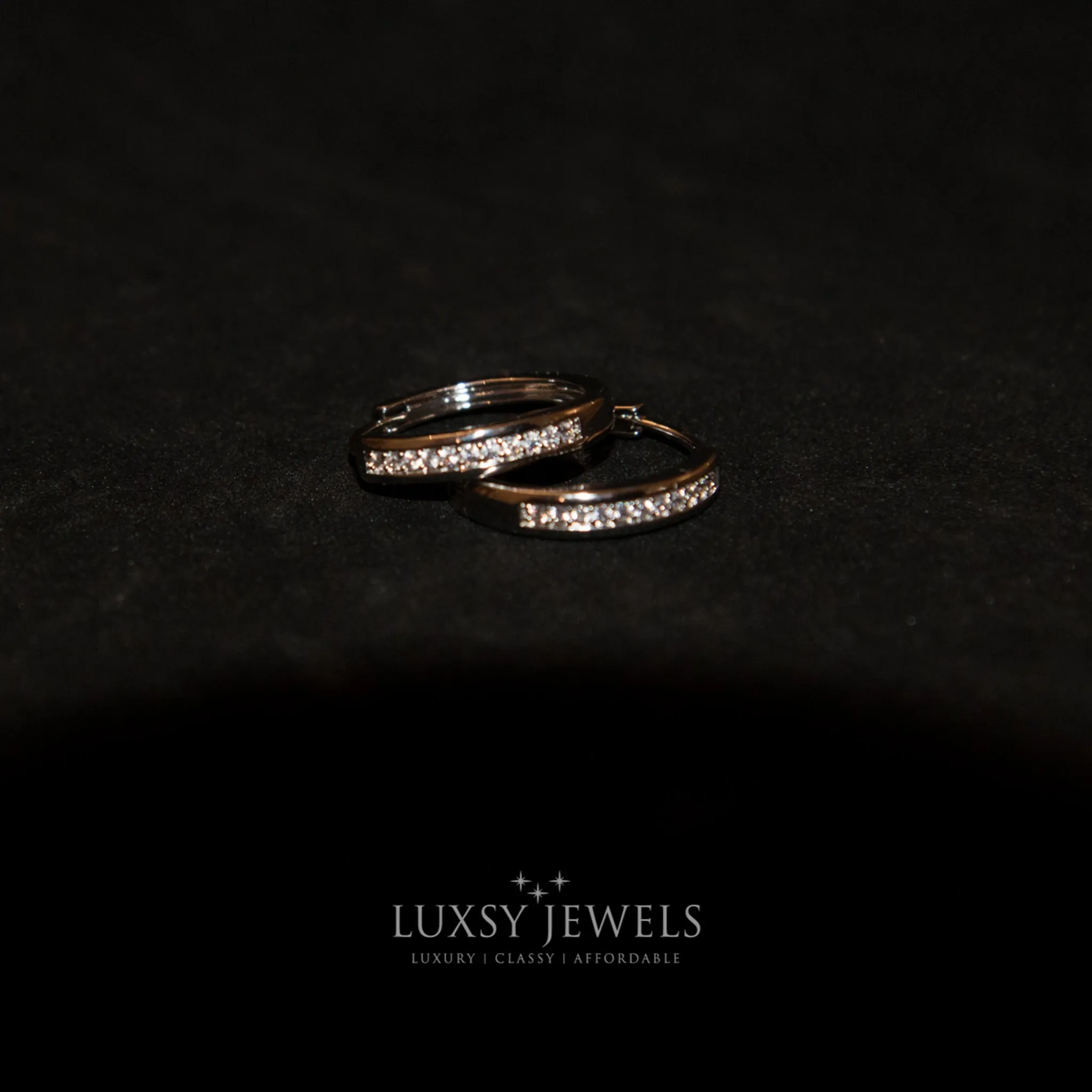 Luxsy Elsa Earrings - Silver