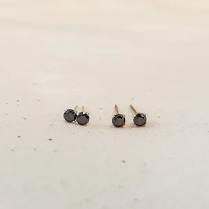 Midnight Glimmer • Black Studs