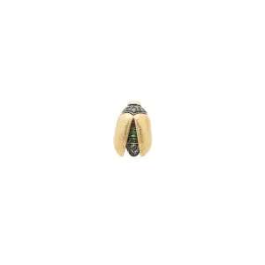 Mini Gold Fly Wing Scarab Stud