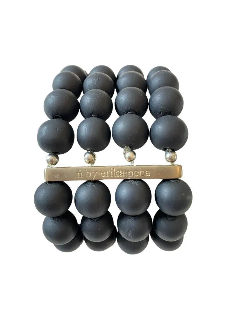 Mona Island Layered Stone Bead Cuff