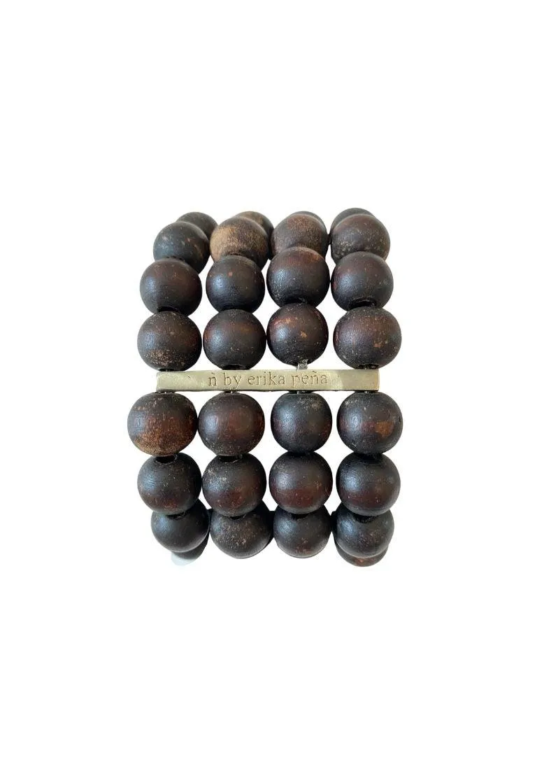 Mona Island Layered Stone Bead Cuff