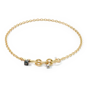 Necklace Chunky Chain gold-black