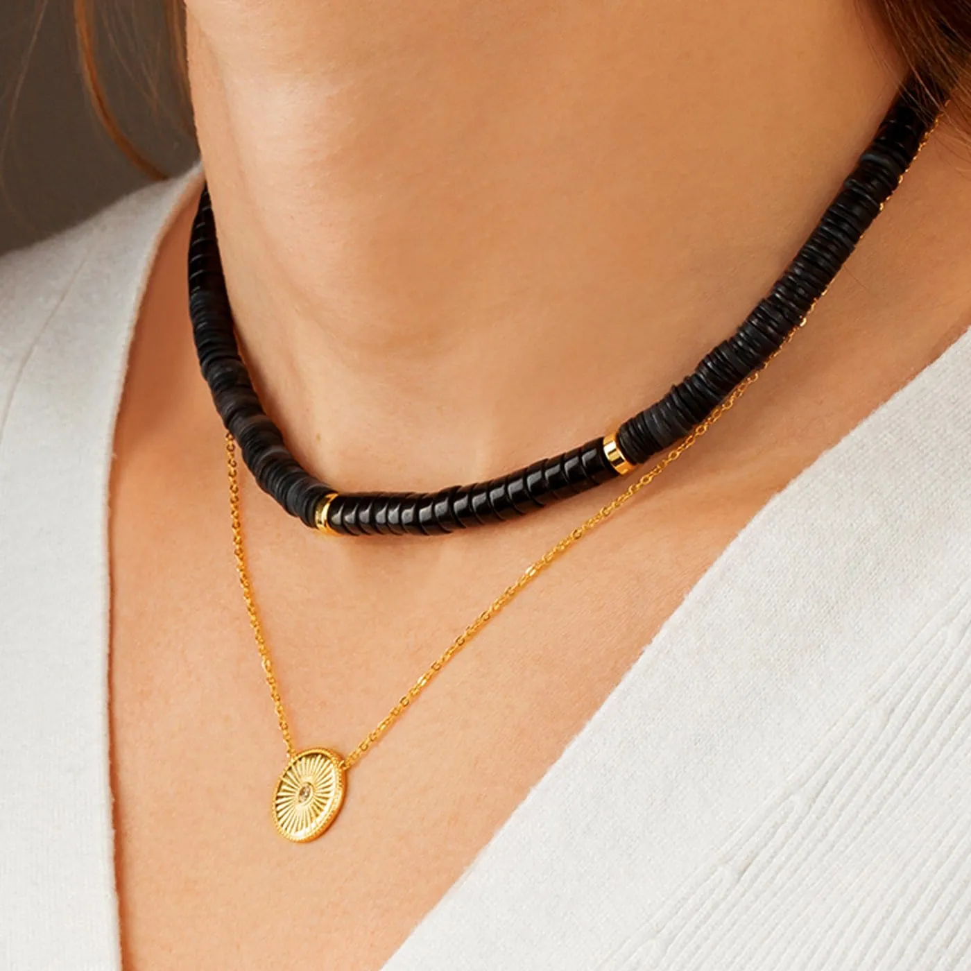 Necklace Freedom Black Wood
