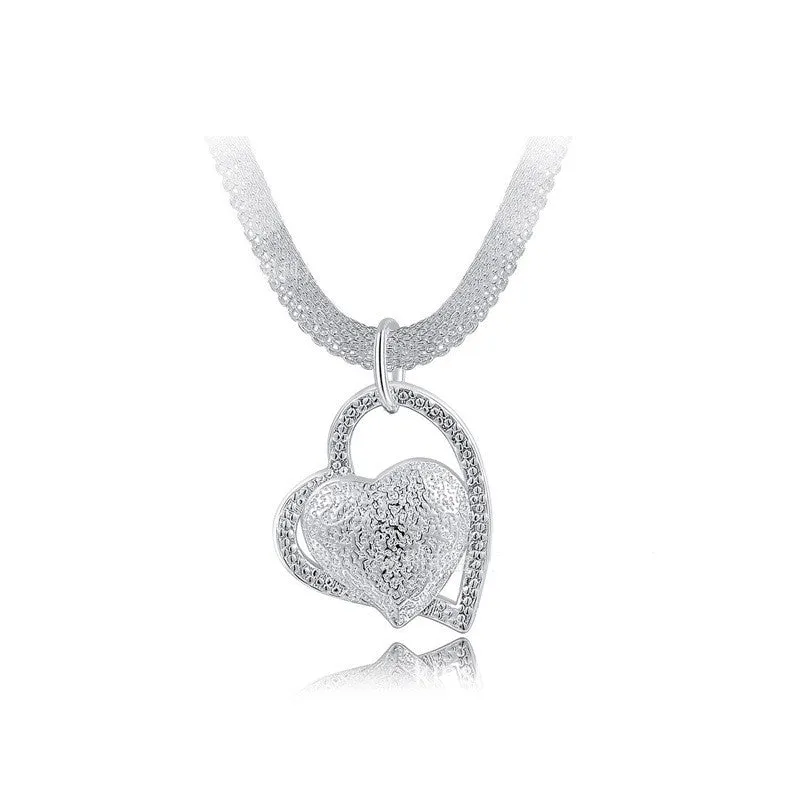 Network Management Sand Heart Creative Necklace