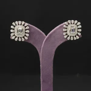 Nisha Silver Stud Earrings