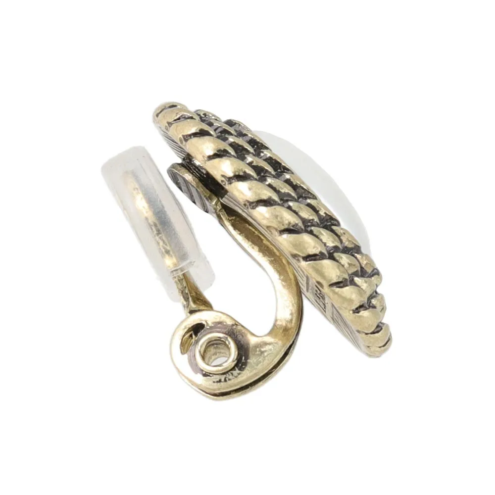 Oval Padded Clip On Earrings