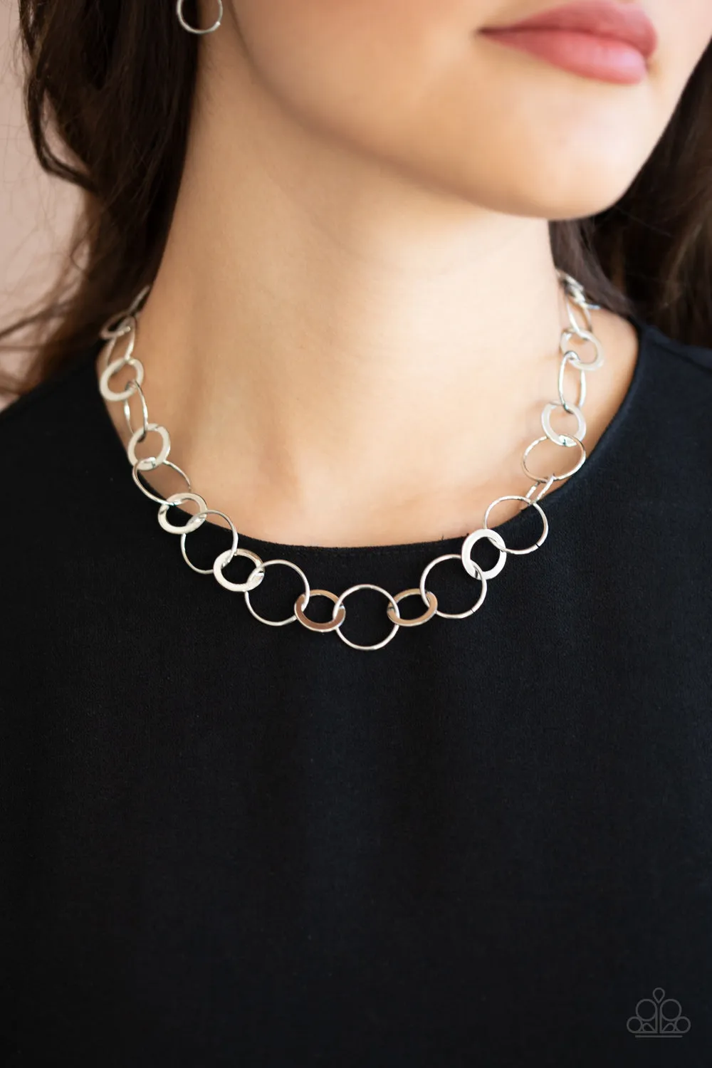 Paparazzi Revolutionary Radiance Silver Short Necklace - P2RE-SVXX-394XX