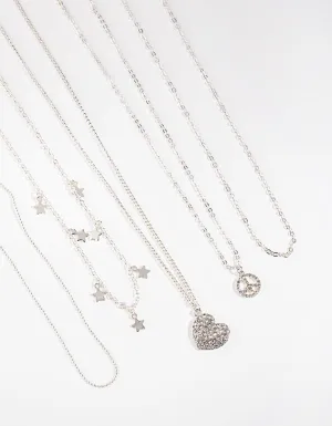 Peace & Love Necklace 5-Pack