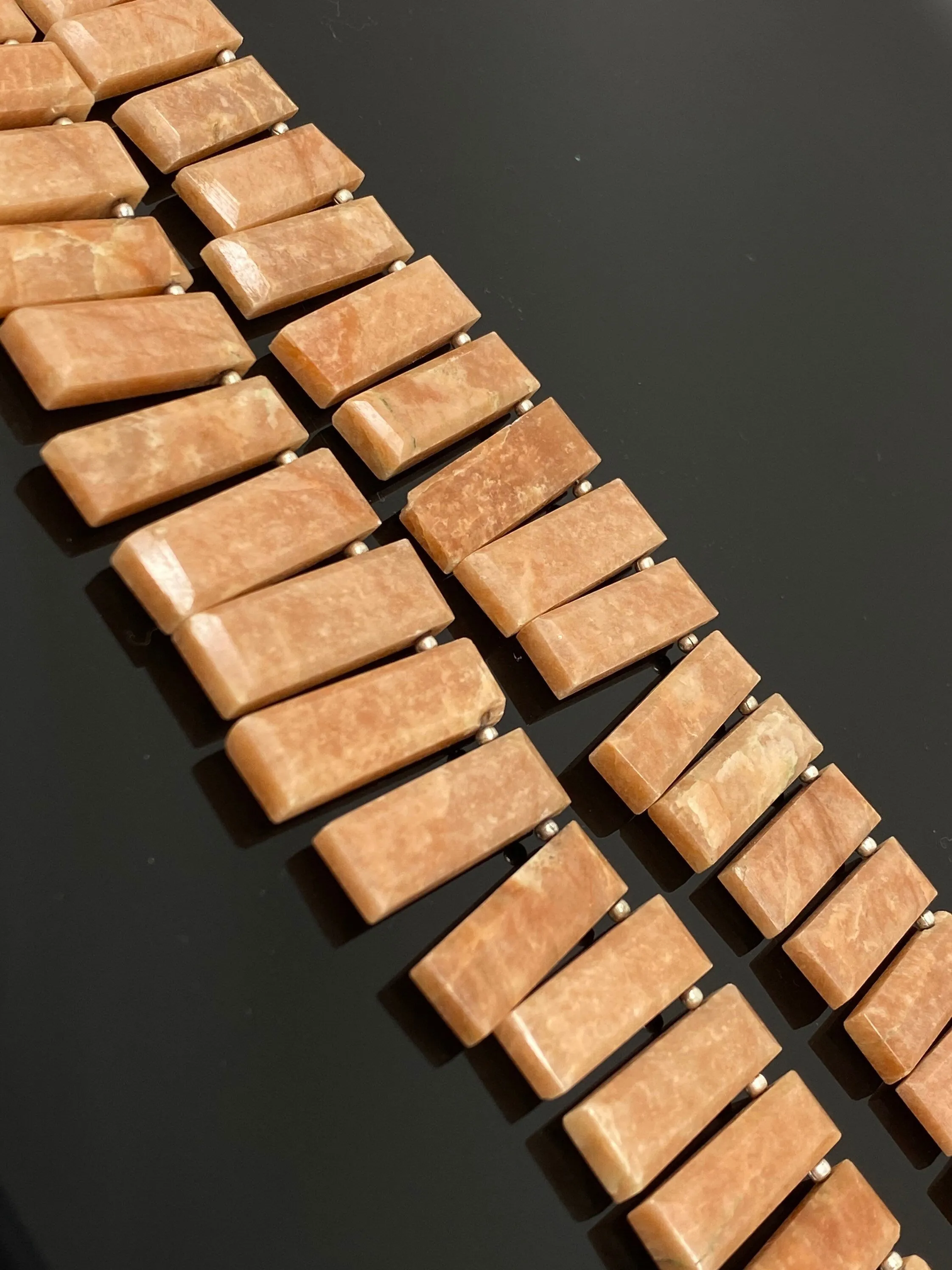 Peach Amazonite Gemstone Beads, Jewelry Supplies forJewelry Making, Wholesale Beads, Bulk Beads, 9” Strand/ 21 Pcs