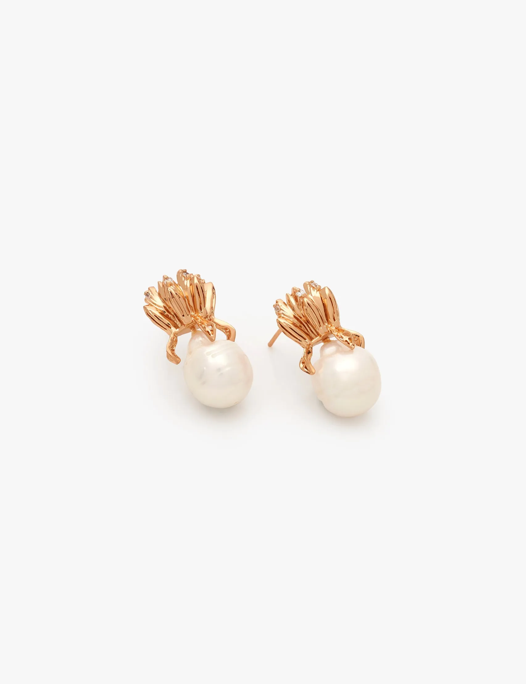 Pearl Lune Studs