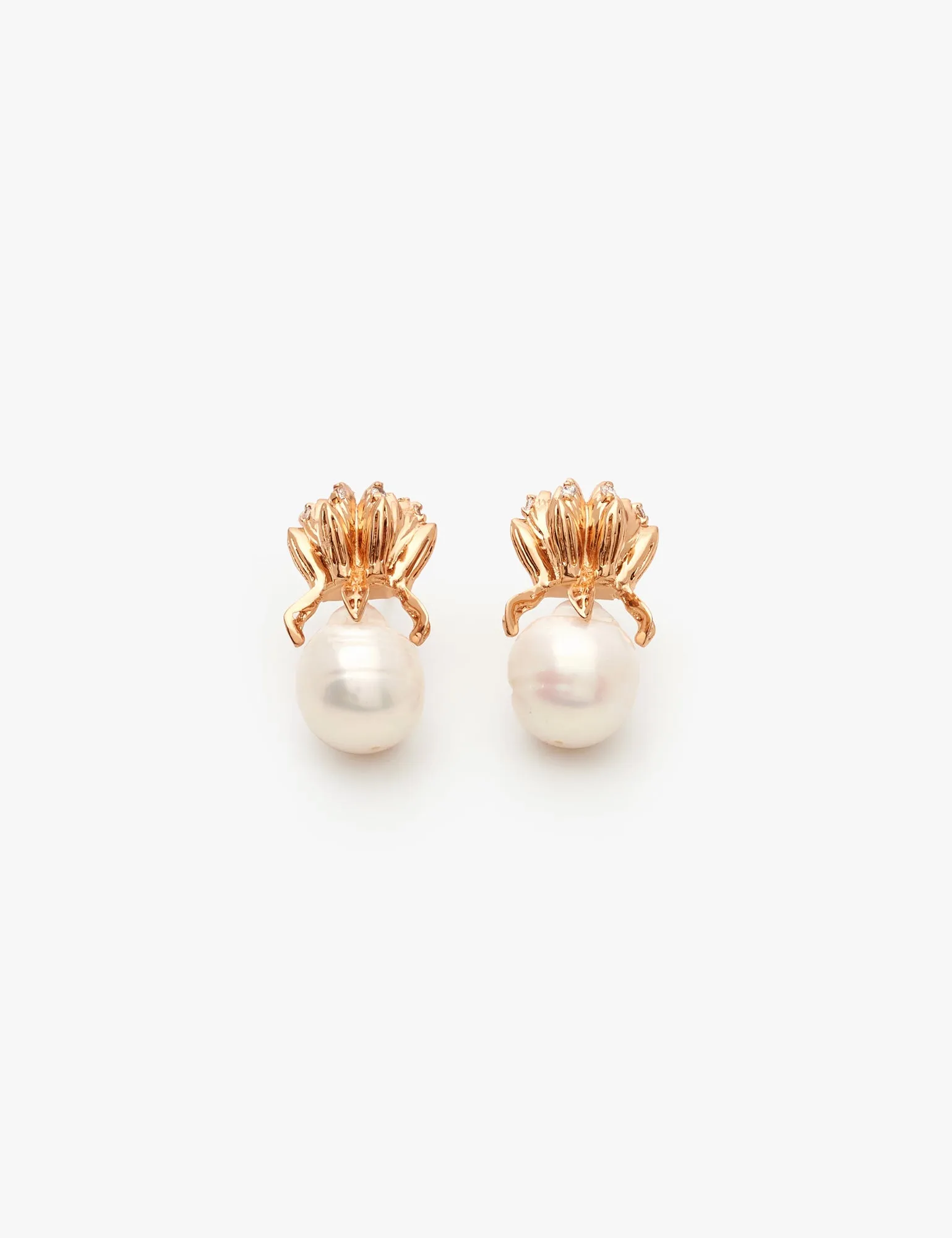 Pearl Lune Studs