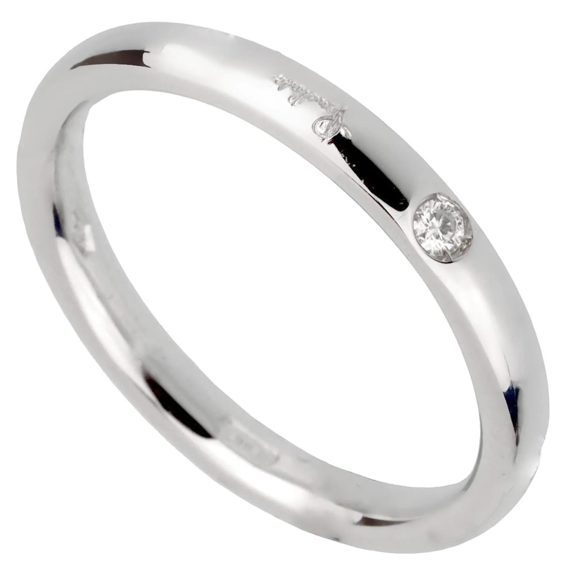 Pomellato White Gold Diamond Band Ring Sz 5