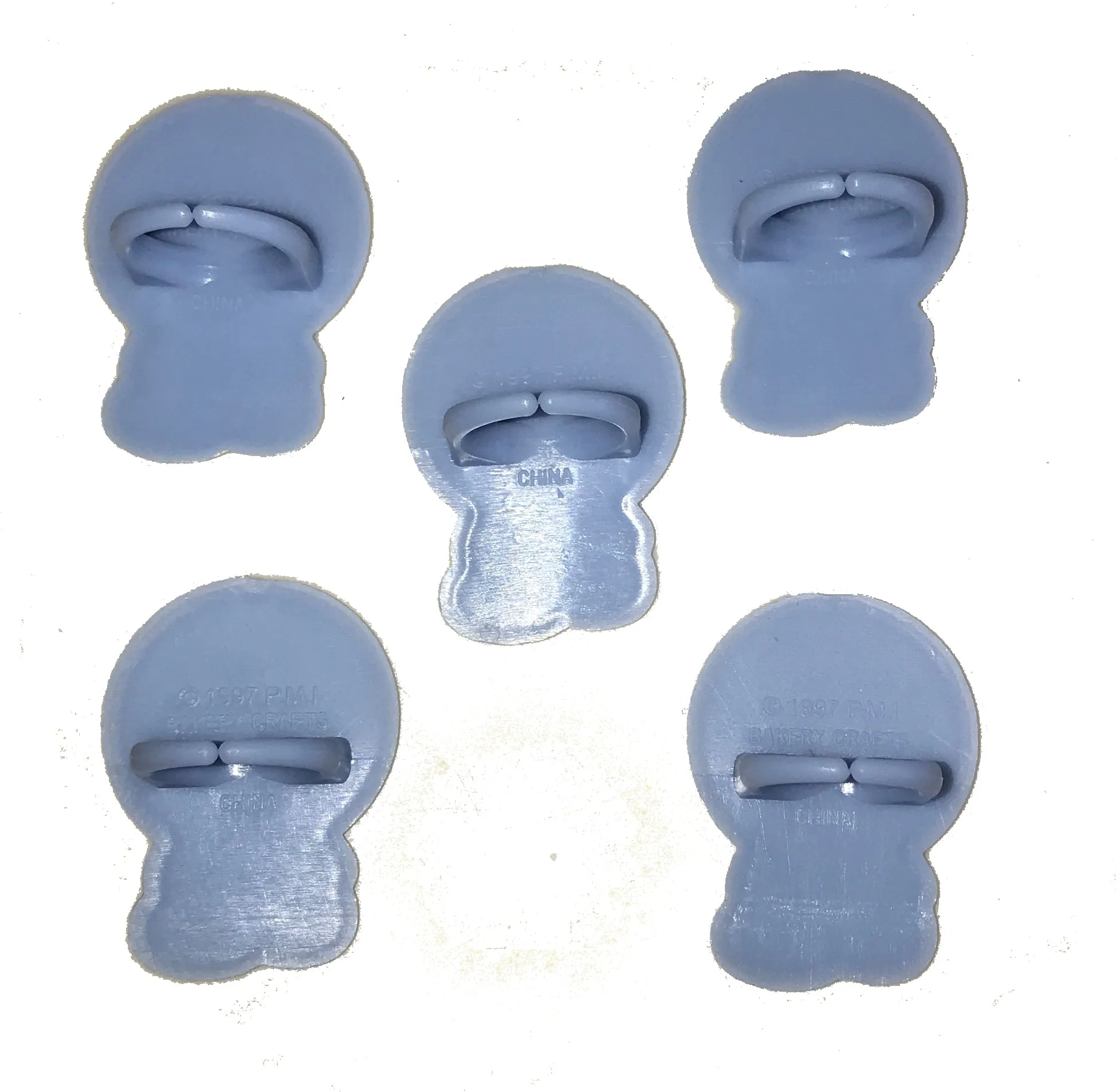 Precious Moments Clowns Cake Toppers or Cupcake Party Rings 5 CT Pink or Blue