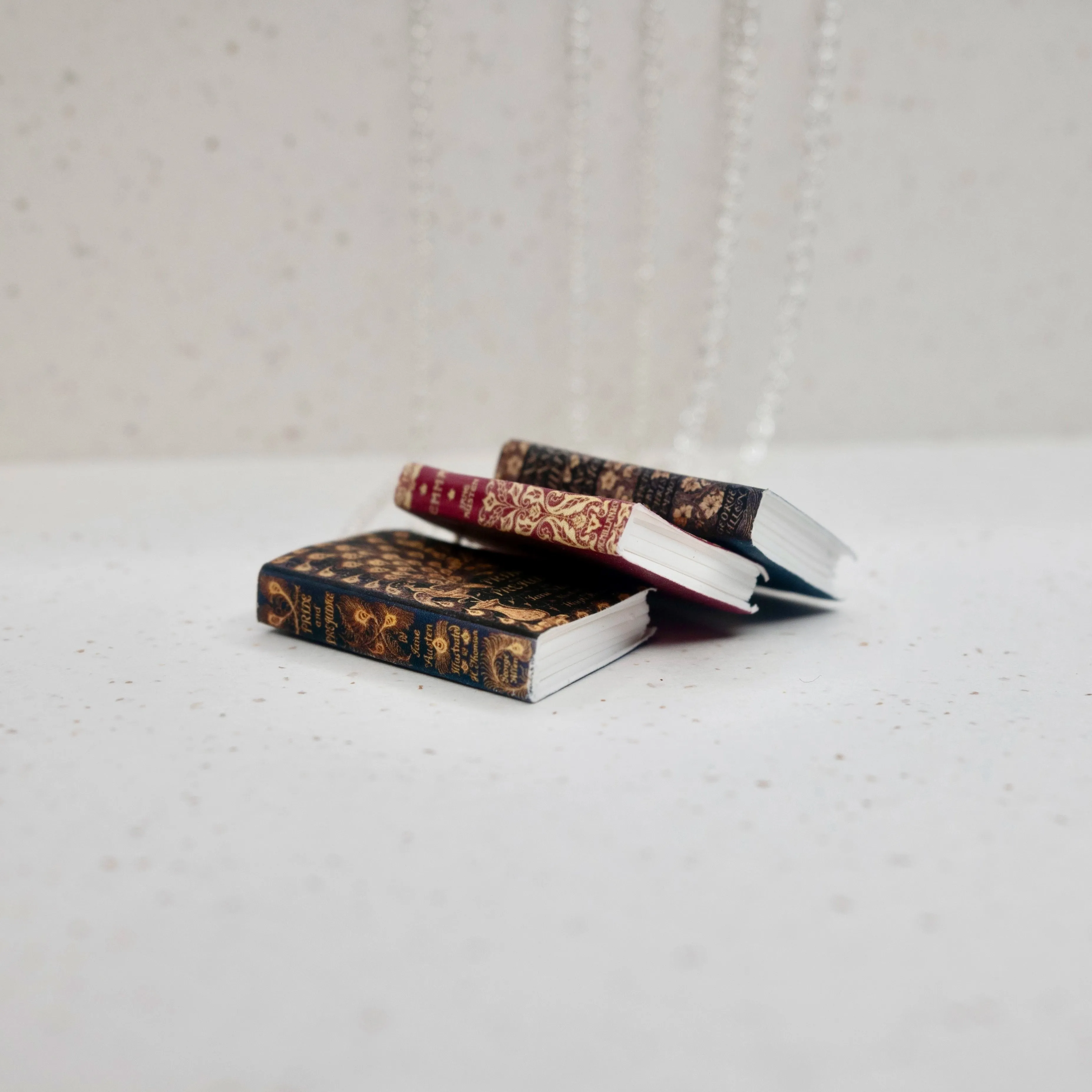 Pride & Prejudice Book Cover Necklace in Silver