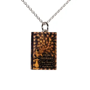 Pride & Prejudice Book Cover Necklace in Silver