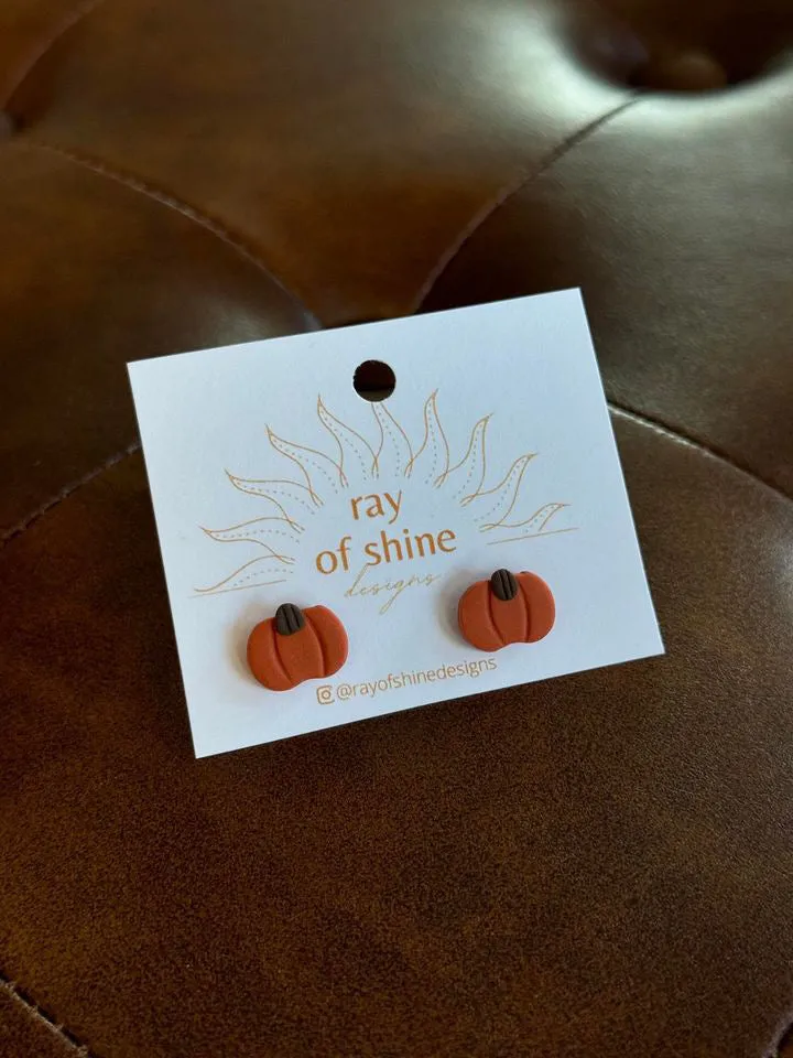 Pumpkin Earrings