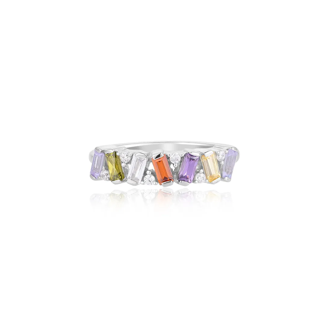 Rainbow Mix Stack Ring