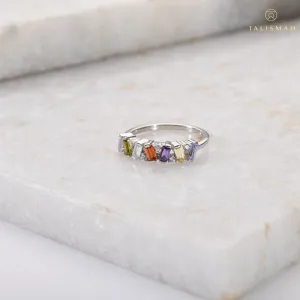 Rainbow Mix Stack Ring