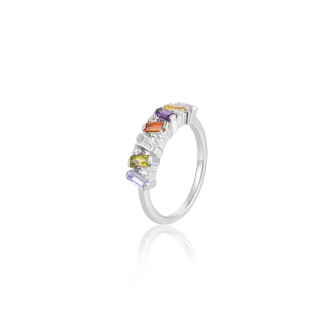 Rainbow Mix Stack Ring