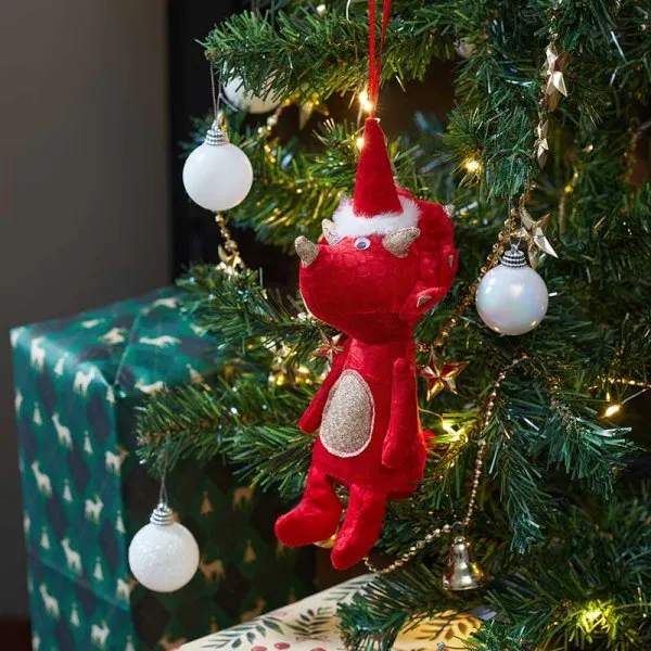 Red Festive Dinosaur Pendant Hanging Decoration