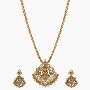 Saumya Antique Temple Pendant Set
