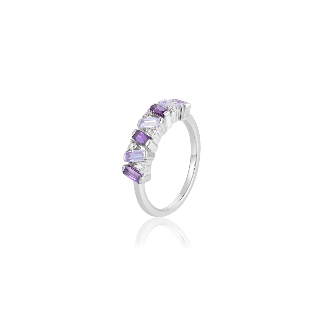 Shocking Purple Stack Ring