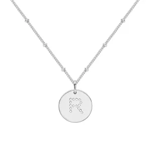 Silver Alphabet R Necklace