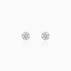 Silver Floral Elegant Earrings