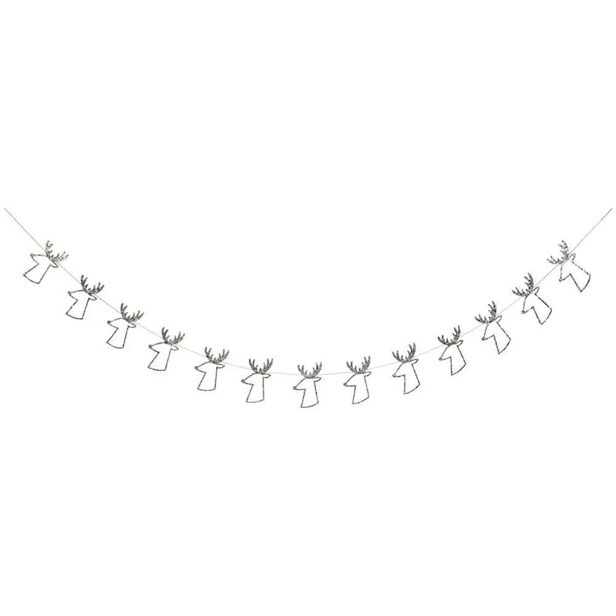 Silver Reindeer Mini Garland by Meri Meri