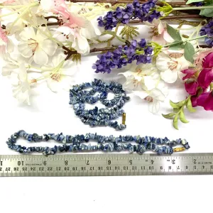 Sodalite 6mm Uncut Beads /Chips Necklace (Creative Expression)