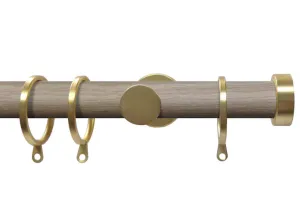 Soho Chic 28mm Brushed Gold Stud Endcap