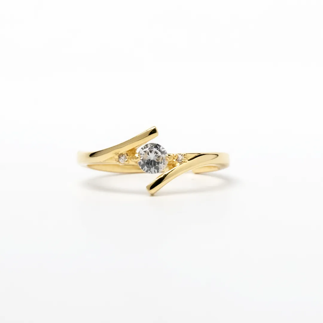 Solitaire Affair 925 Sterling Silver Zircon Ring