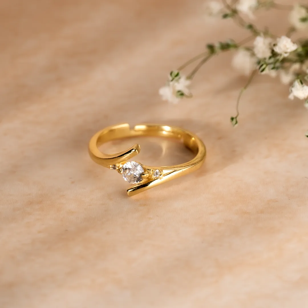 Solitaire Affair 925 Sterling Silver Zircon Ring