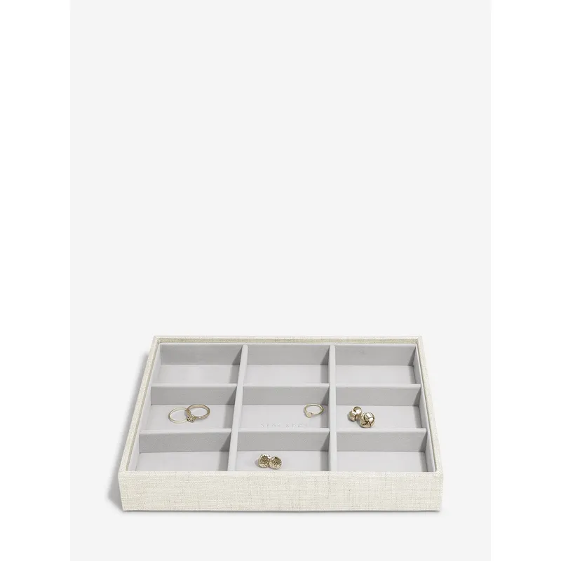 Stackers Classic 9 Section Earring Layer Oatmeal Linen