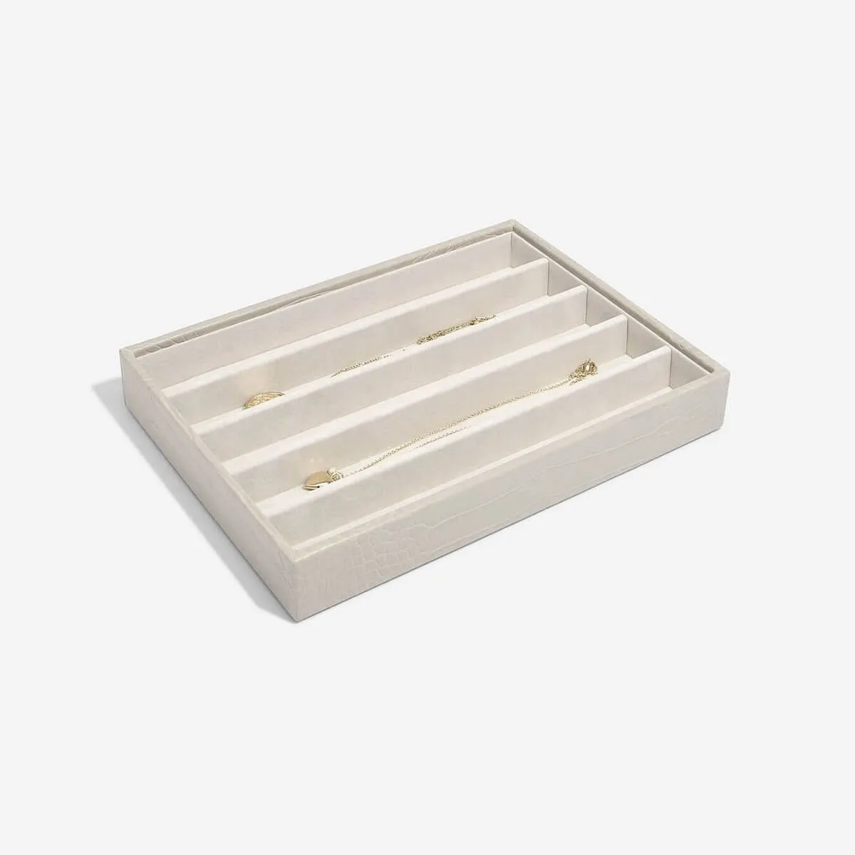 Stackers Classic Jewellery Box (Necklace Layer) - Putty Croc