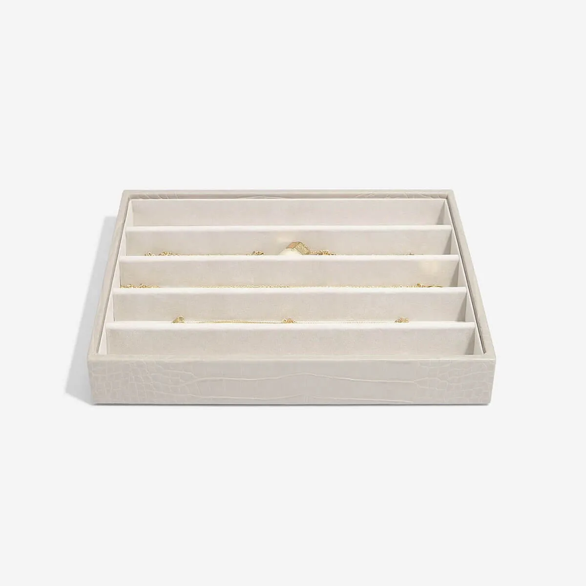 Stackers Classic Jewellery Box (Necklace Layer) - Putty Croc