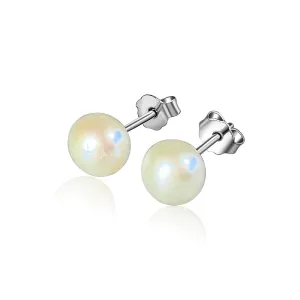 Sterling Silver 6-6.5mm Freshwater Pearl earrings