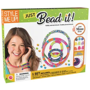 Style Me Up Just Bead It Deluxe DIY Jewelry Making Kit for Kids
