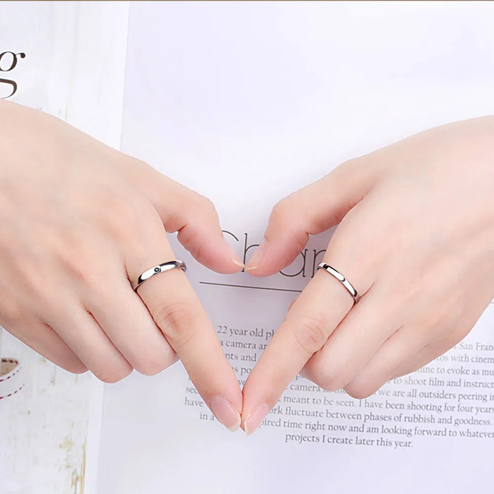 Sun And Moon Promise Rings For Couples
